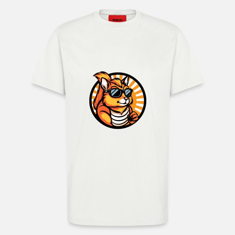 Squirrel Comic Cool Summer - T-Shirt - made by SPREAD - OFF WHITE