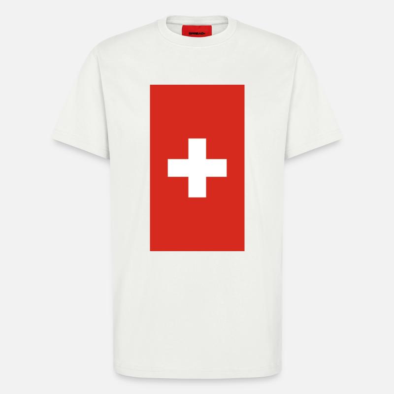 Telefon-Fall der Schweizer Flagge - T-Shirt - made by SPREAD - OFF WHITE