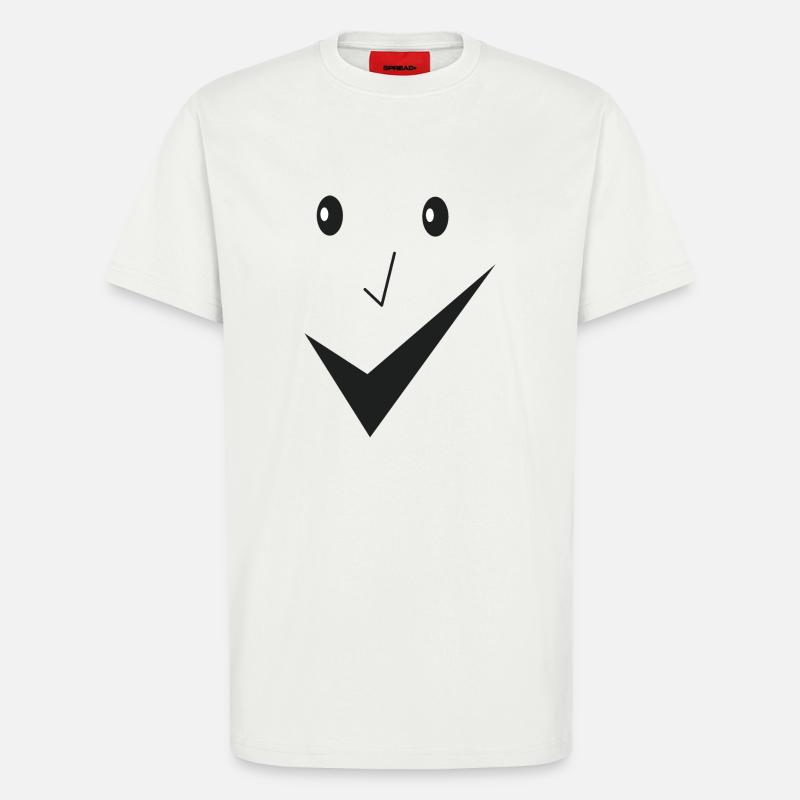Feines Lächeln - Feines Gesicht E03. - T-Shirt - made by SPREAD - OFF WHITE