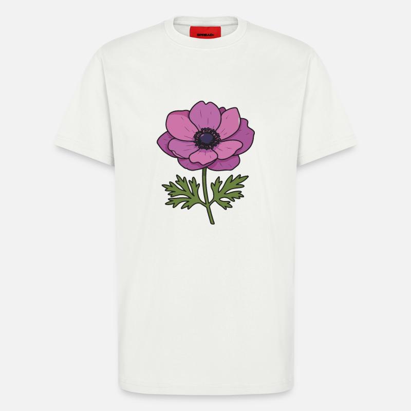 Anemonenblüte - T-Shirt - made by SPREAD - OFF WHITE