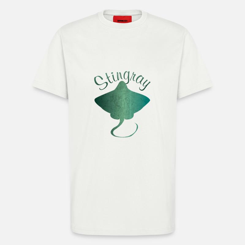Rochen Stechrochen Stachelrochen Geschenk - T-Shirt - made by SPREAD - OFF WHITE