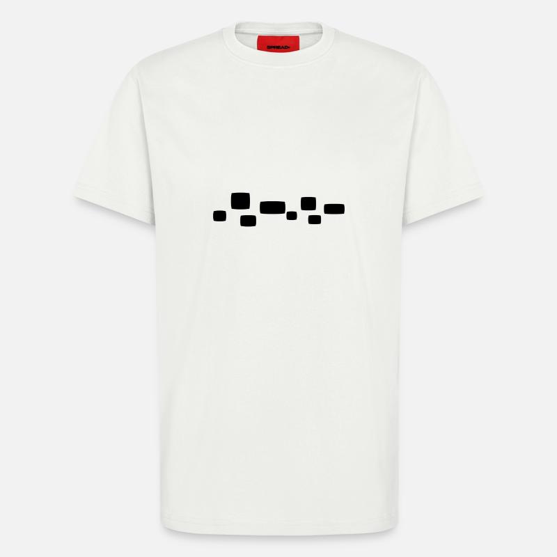 Square Square Shape Pattern - T-Shirt - made by SPREAD - OFF WHITE