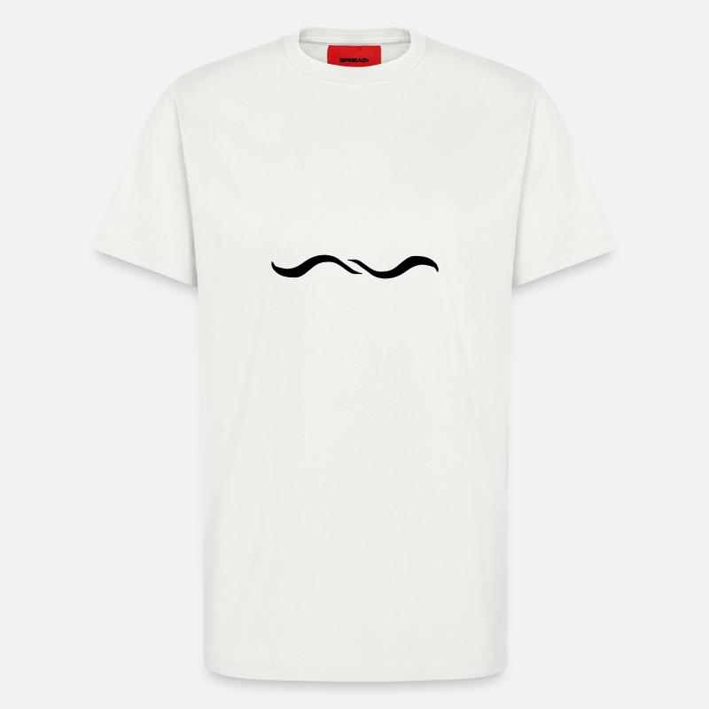 Two Wave Wave Line - T-Shirt - made by SPREAD - OFF WHITE