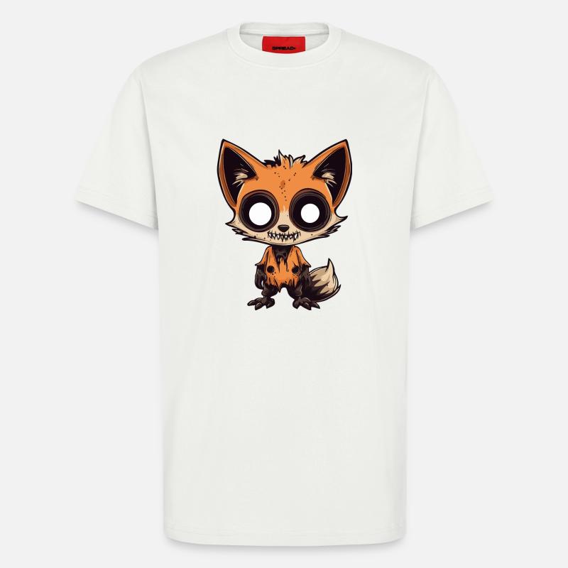 Fuchs Halloween Comic Lustig - T-Shirt - made by SPREAD - OFF WHITE