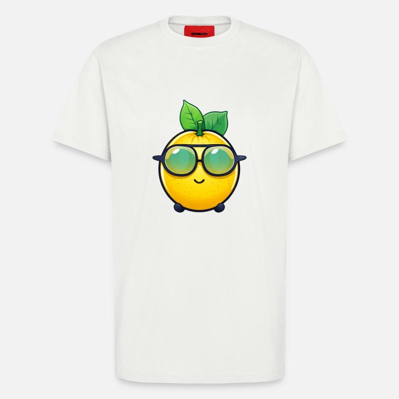 Coole Zitrone - Erfrischende Limonaden-Design - T-Shirt - made by SPREAD - OFF WHITE