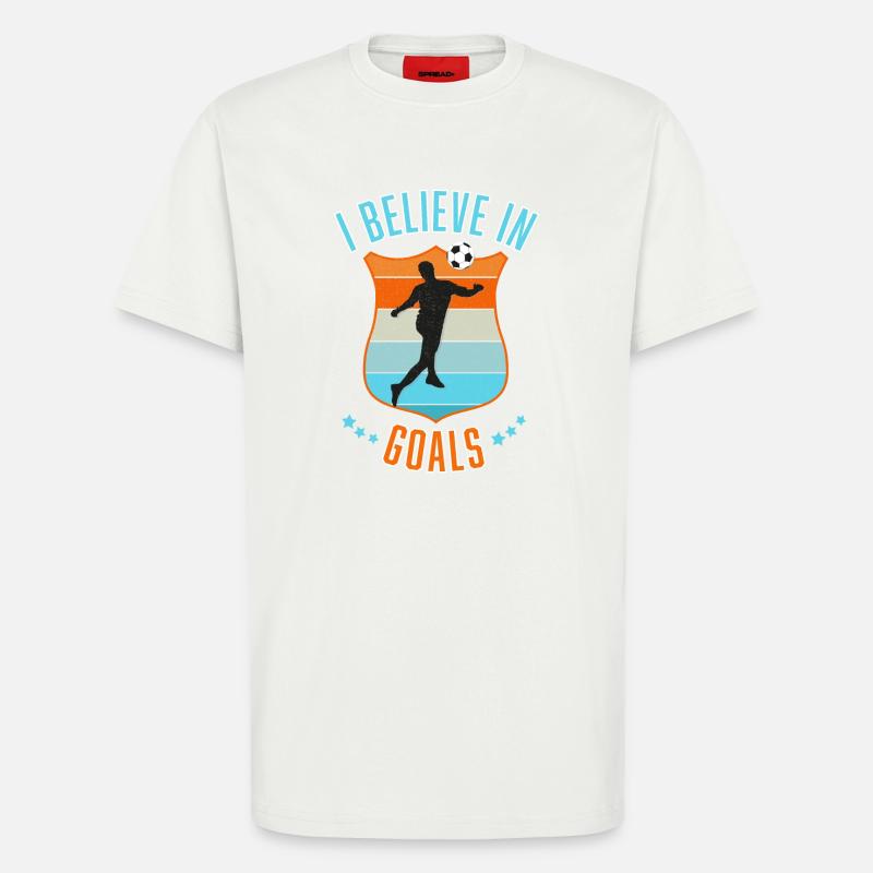 Fußball-Tore Mantra - T-Shirt - made by SPREAD - OFF WHITE
