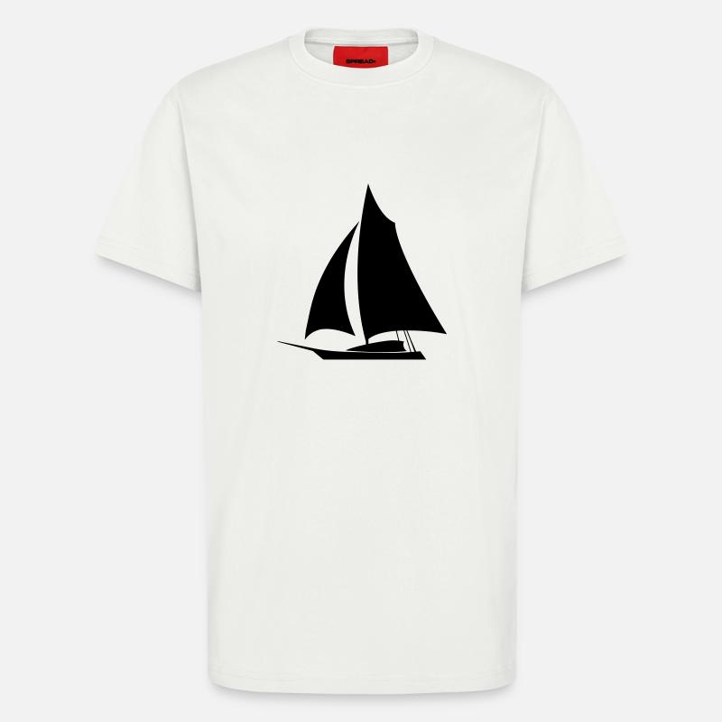 Sailboat de - T-Shirt - made by SPREAD - OFF WHITE