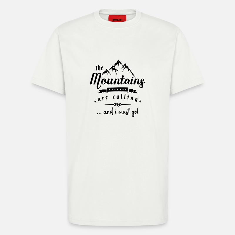 mountains are calling - T-Shirt - made by SPREAD - OFF WHITE