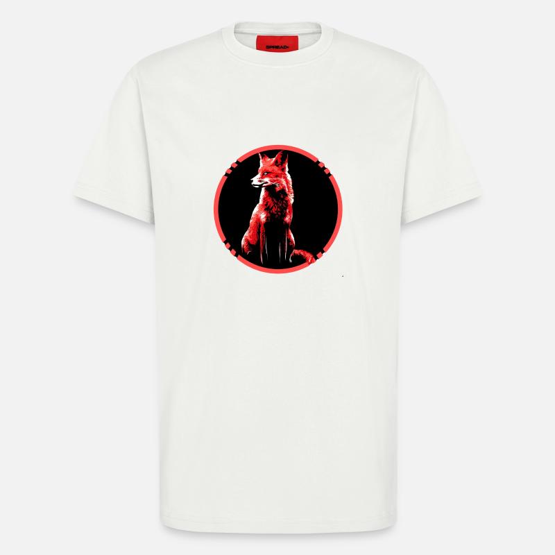 fox - T-Shirt - made by SPREAD - OFF WHITE