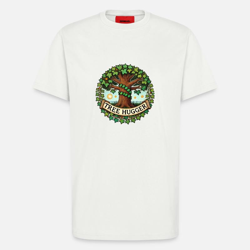 Tree Hugger - T-Shirt - made by SPREAD - OFF WHITE