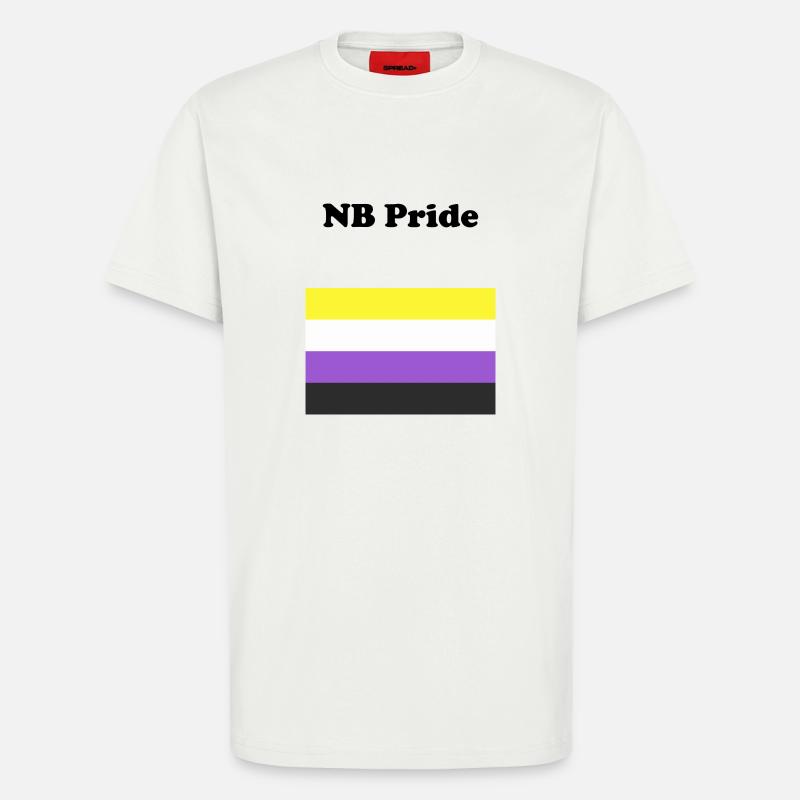Non Binary NB Pride - T-Shirt - made by SPREAD - OFF WHITE