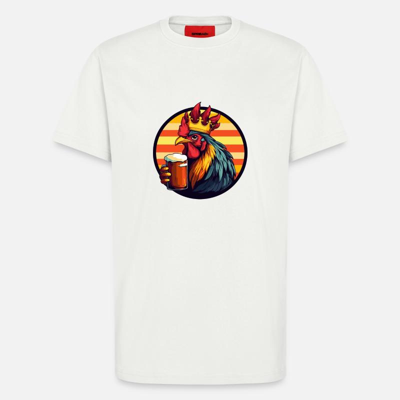 Hahn Bier Comic - T-Shirt - made by SPREAD - OFF WHITE