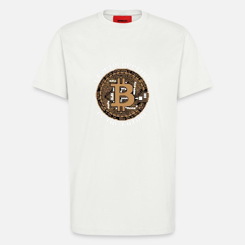 Cryptocurrency Is The Future 8 - T-Shirt - made by SPREAD - OFF WHITE