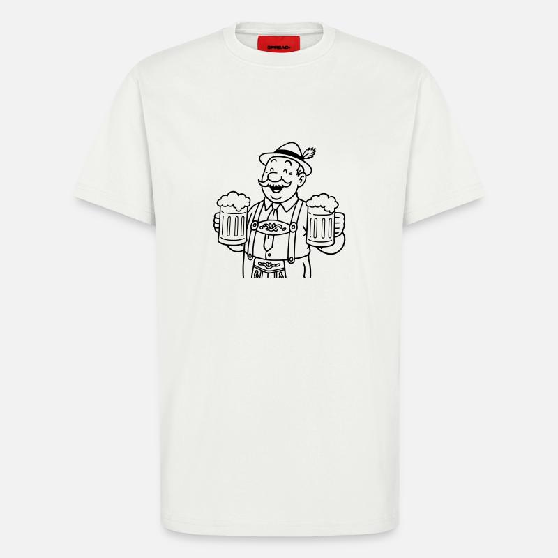 Herr Bier - T-Shirt - made by SPREAD - OFF WHITE