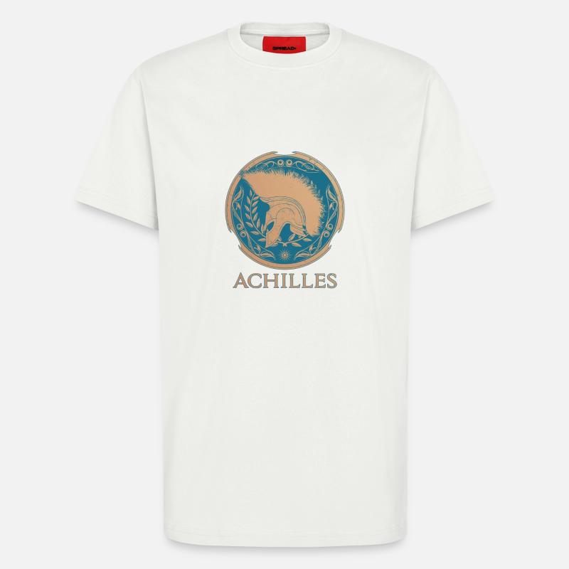 Achilles Griechischer Krieger - T-Shirt - made by SPREAD - OFF WHITE