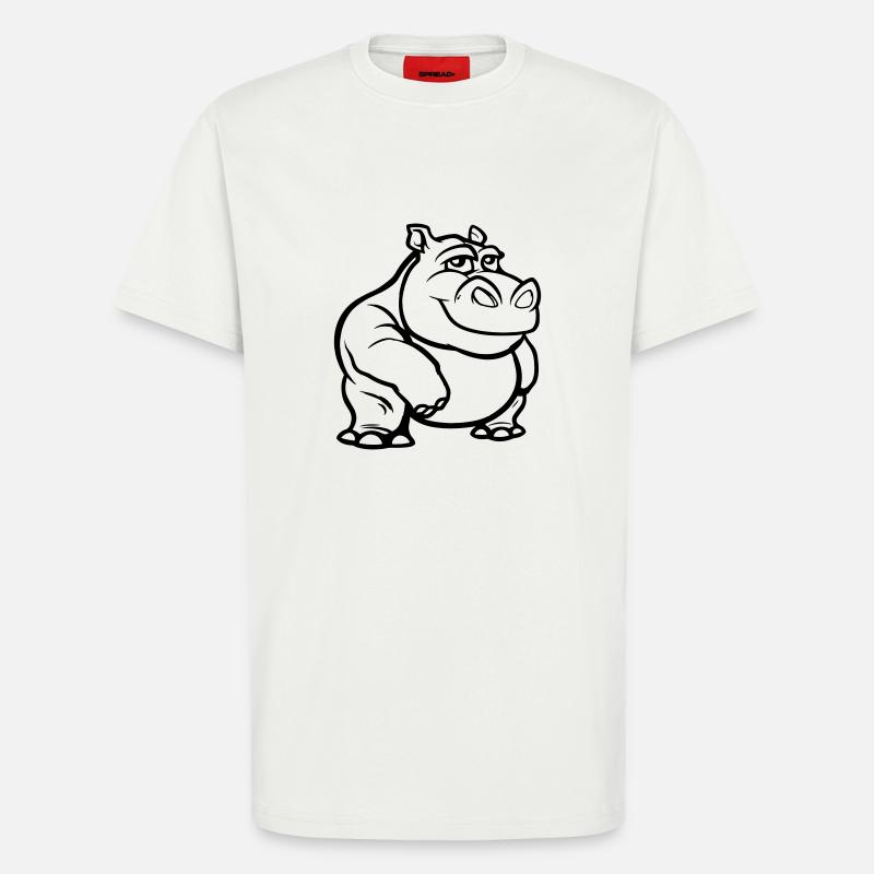 nilpferd - T-Shirt - made by SPREAD - OFF WHITE