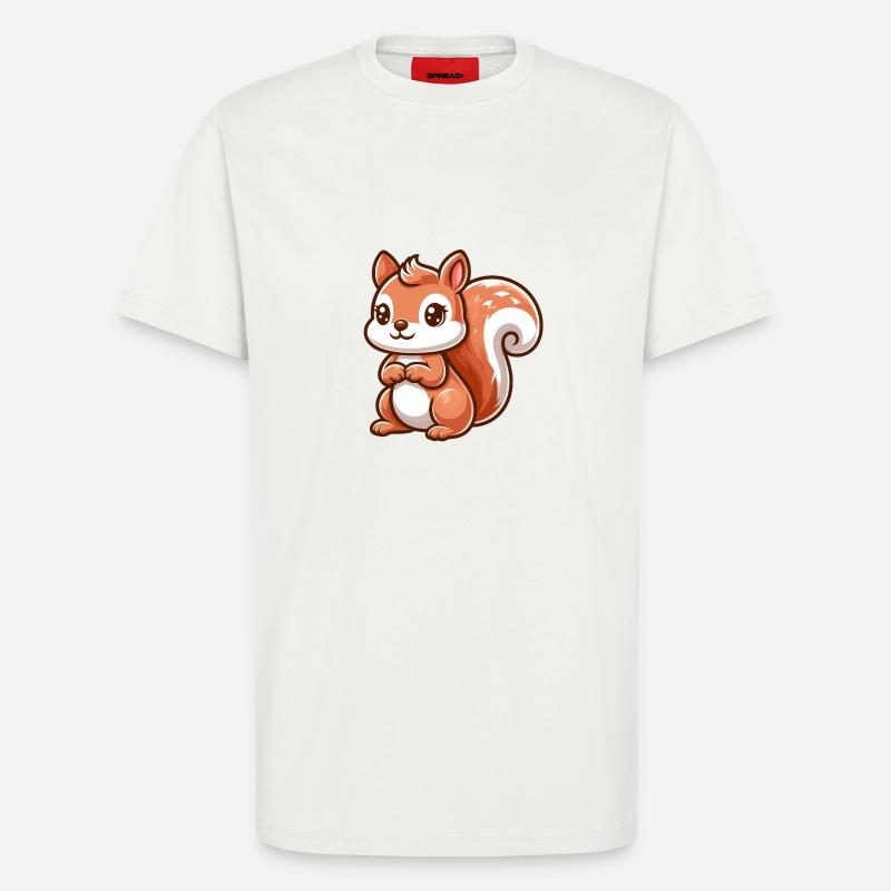 Niedliches kleines Eichhörnchen - T-Shirt - made by SPREAD - OFF WHITE