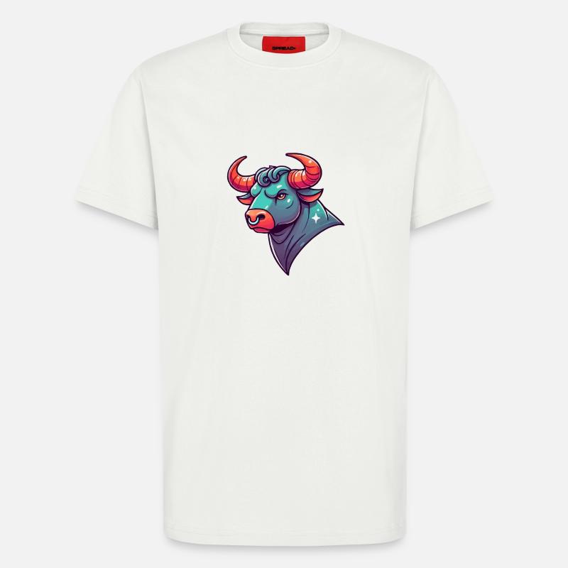 stier cartoon - T-Shirt - made by SPREAD - OFF WHITE