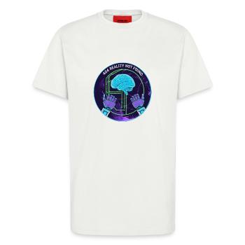 404 Error - T-Shirt - made by SPREAD - OFF WHITE - Front - Alina (178cm) & Michal (187cm)