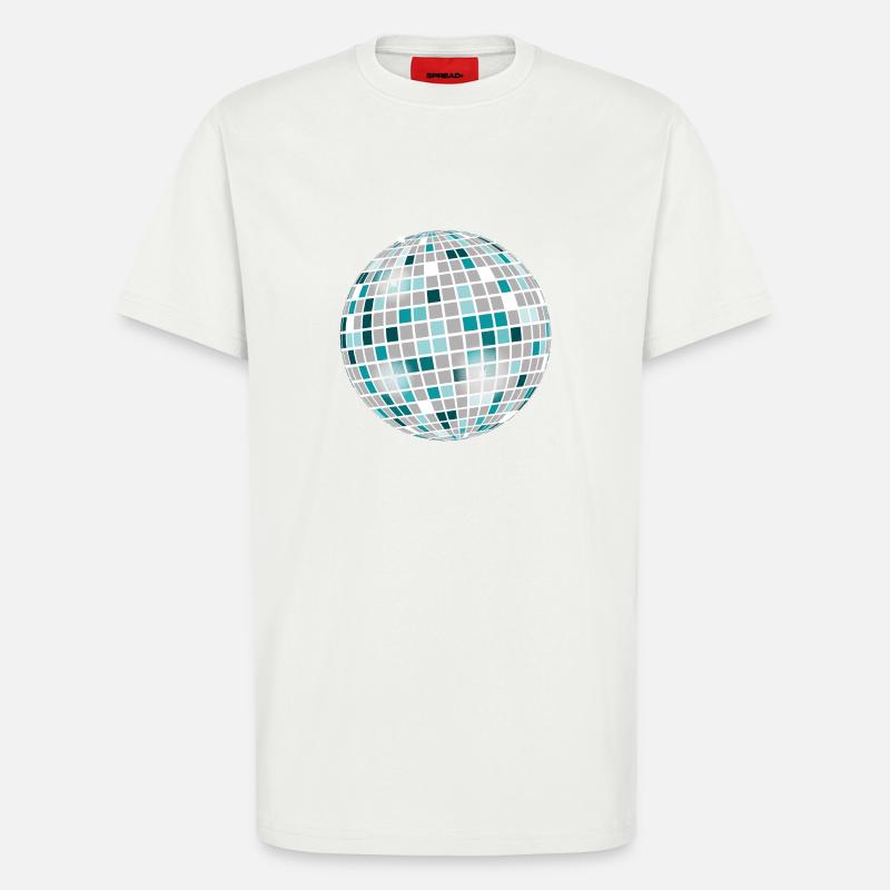 Diskokugel - T-Shirt - made by SPREAD - OFF WHITE