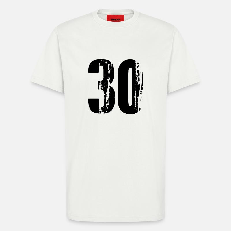 30 - Nummer - T-Shirt - made by SPREAD - OFF WHITE