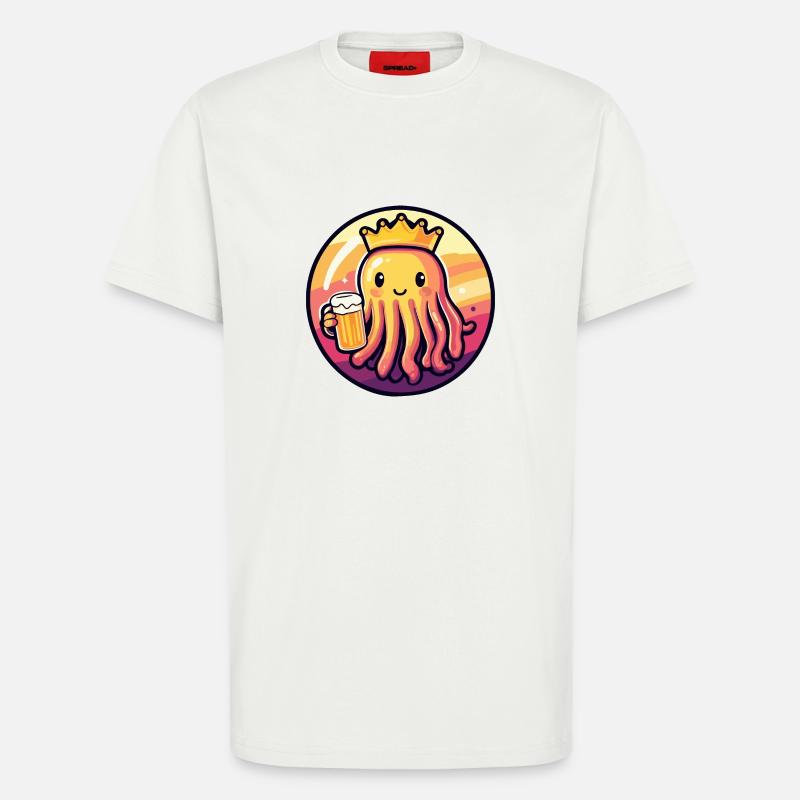 Qualle Bier Comic - T-Shirt - made by SPREAD - OFF WHITE
