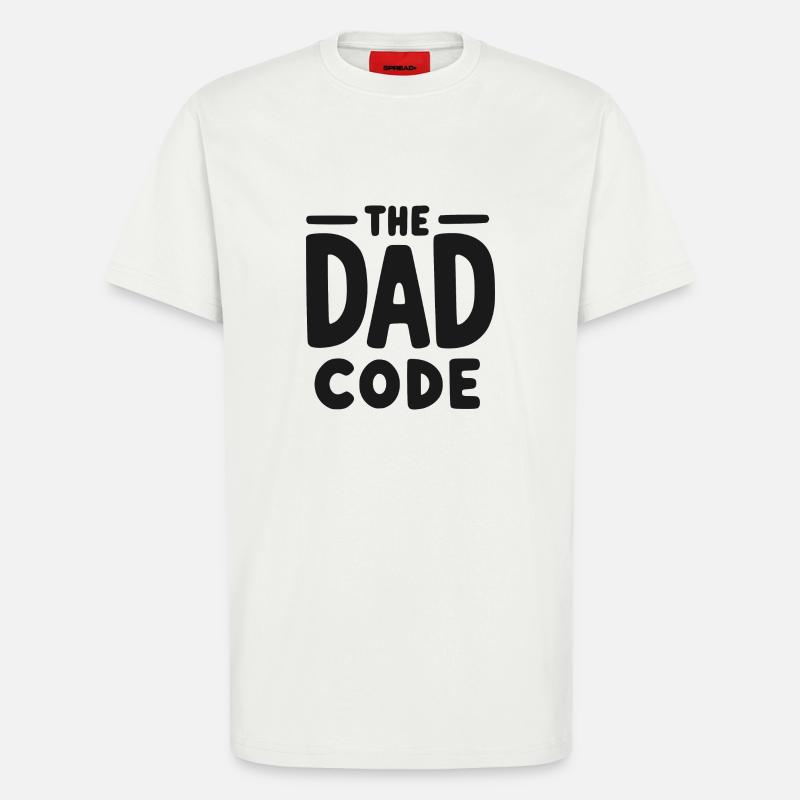 Le code du papa - T-shirt bio décontracté fabriqué en UE - OFF WHITE