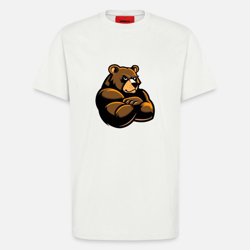 Bär Comic - T-Shirt - made by SPREAD - OFF WHITE
