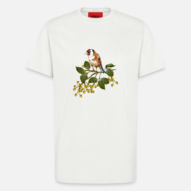 Bunter Vogel - T-Shirt - made by SPREAD - OFF WHITE