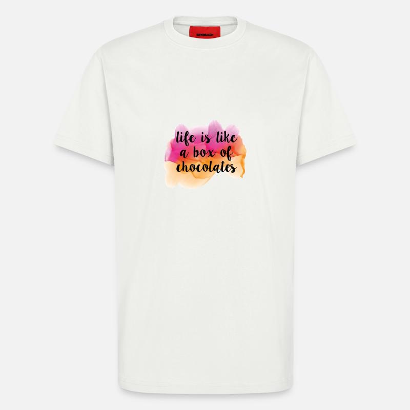Chocolates - T-Shirt - made by SPREAD - OFF WHITE