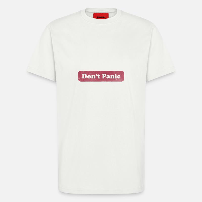 Don't Panic - Hitchhiker - T-Shirt - made by SPREAD - OFF WHITE