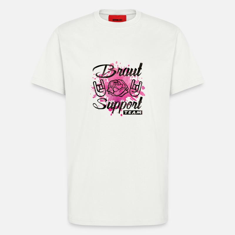 braut support rose party - T-Shirt - made by SPREAD - OFF WHITE