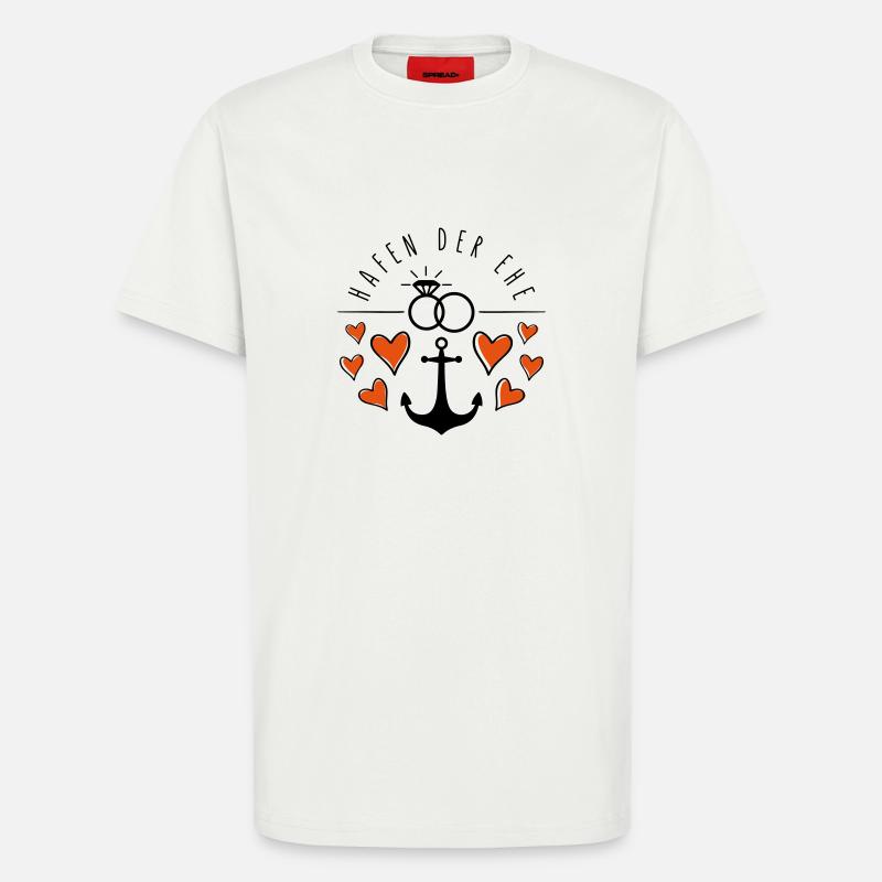 hafen der ehe herzen - T-Shirt - made by SPREAD - OFF WHITE