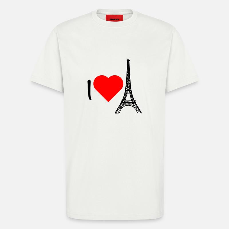 Ich liebe den Eiffelturm. - T-Shirt - made by SPREAD - OFF WHITE