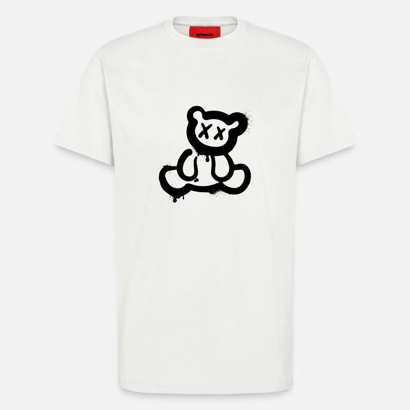 Graffiti Teddybär - T-Shirt - made by SPREAD - OFF WHITE