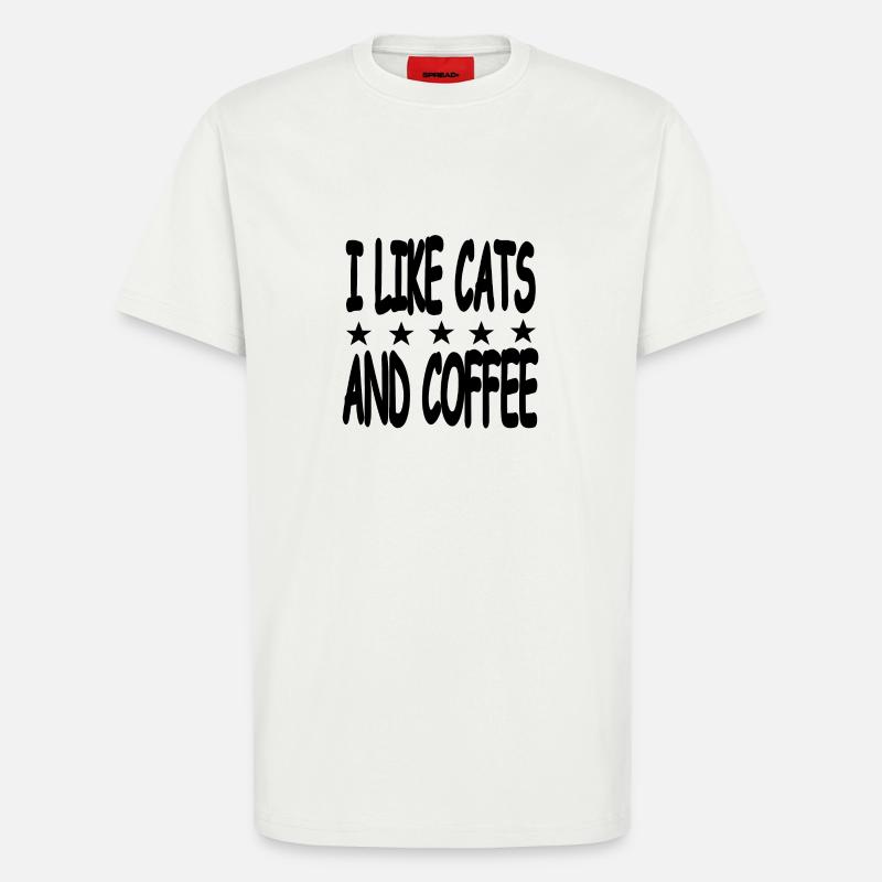 Katzen - T-Shirt - made by SPREAD - OFF WHITE