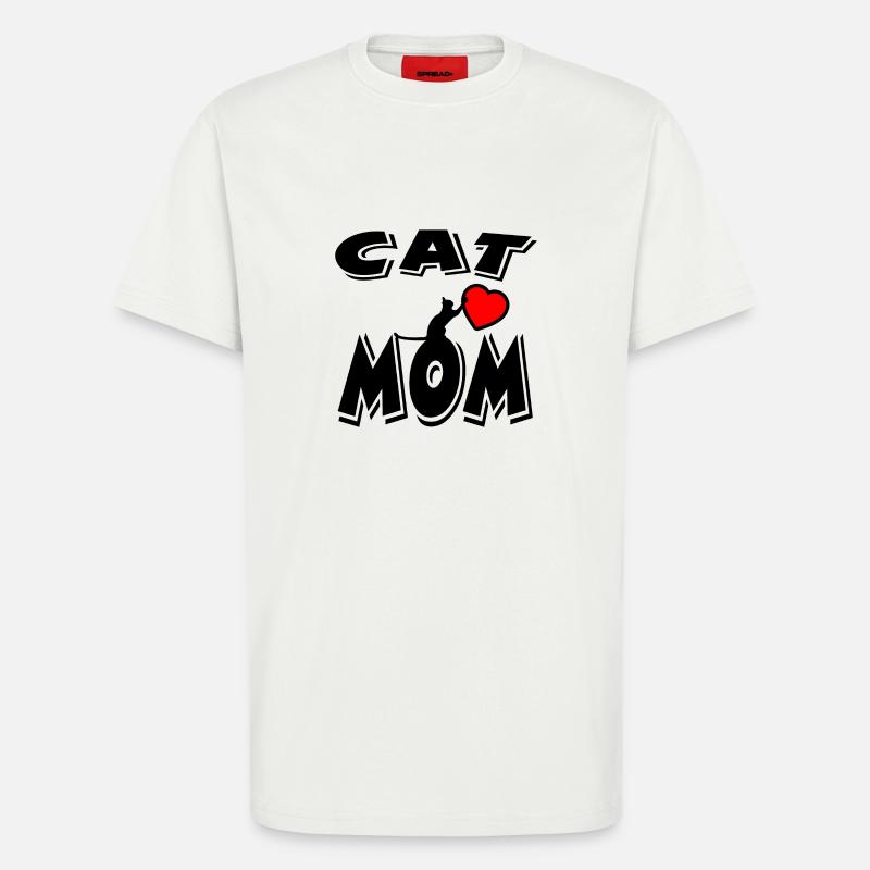 Chat - T-shirt bio décontracté fabriqué en UE - OFF WHITE
