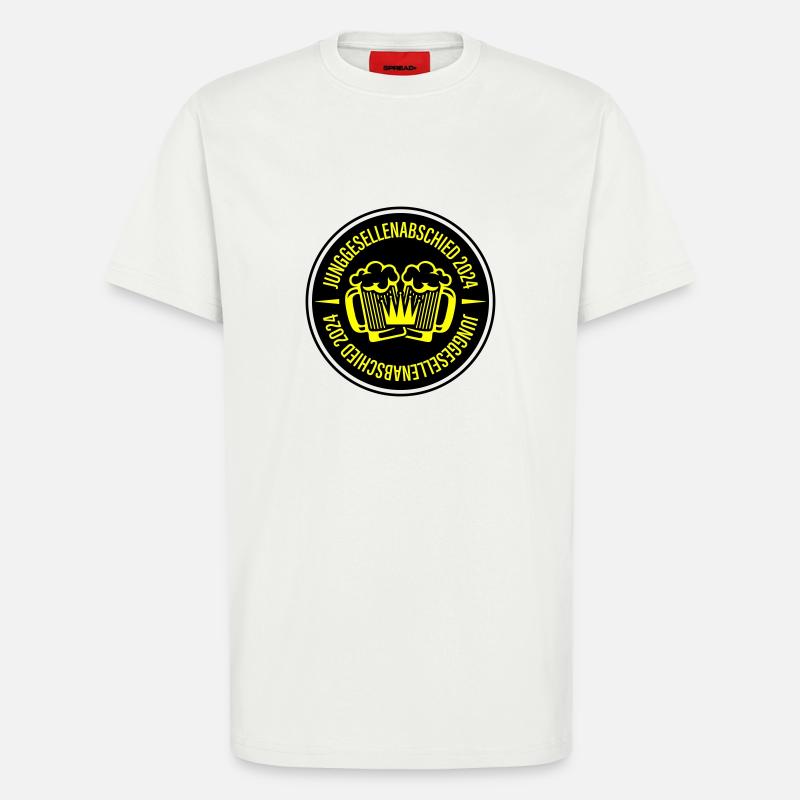 Junggesellenabschied 2024 Bier - T-Shirt - made by SPREAD - OFF WHITE