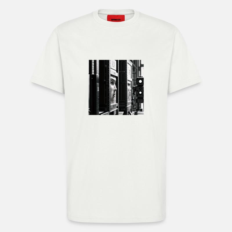 Roboter 1 - T-Shirt - made by SPREAD - OFF WHITE