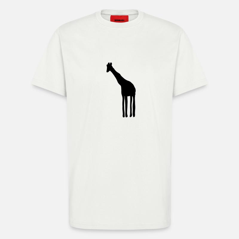 giraffe tier symbol - T-Shirt - made by SPREAD - OFF WHITE