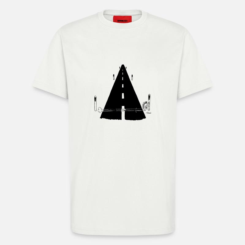 Kurti Igel Comic - T-Shirt - made by SPREAD - OFF WHITE