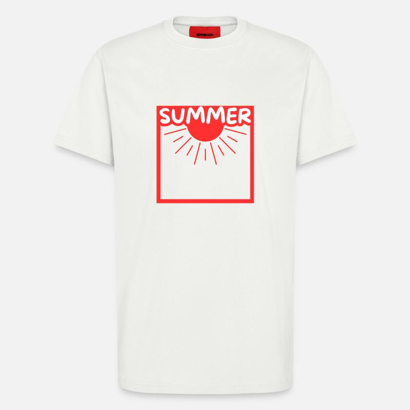 Summer sun in a setting - T-Shirt - made by SPREAD - OFF WHITE