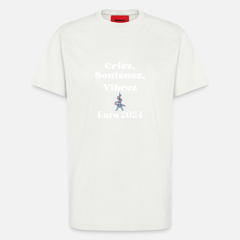 Shout, support, vibrate - T-Shirt - made by SPREAD - OFF WHITE