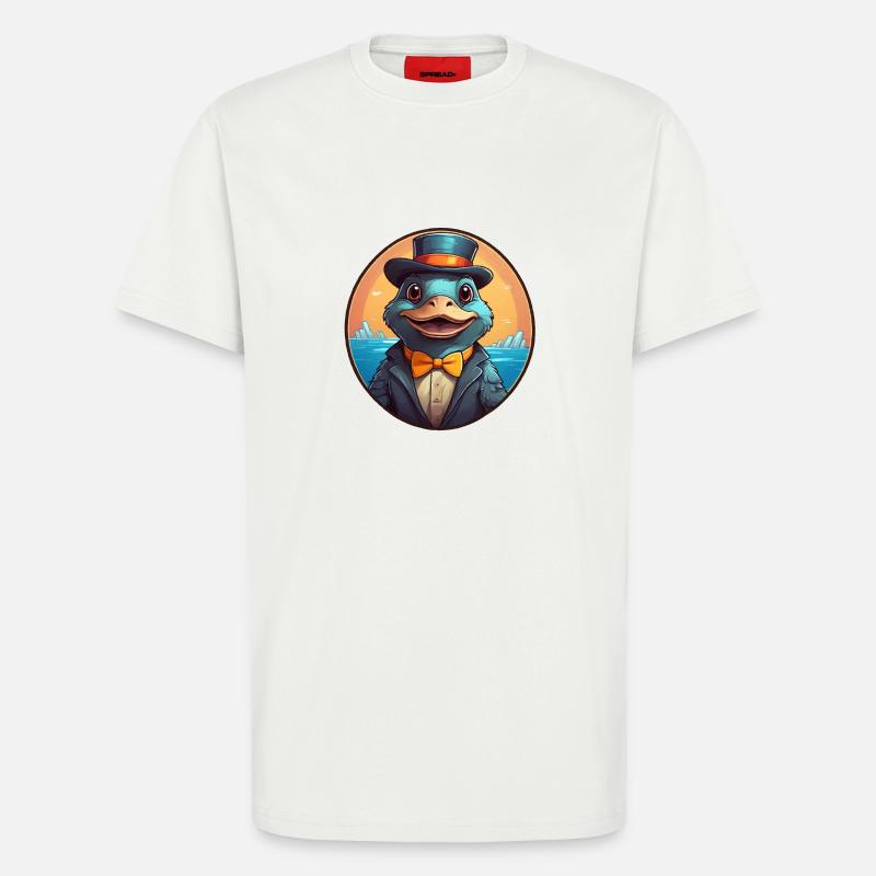 Lustiges Schnabeltier Comic - T-Shirt - made by SPREAD - OFF WHITE