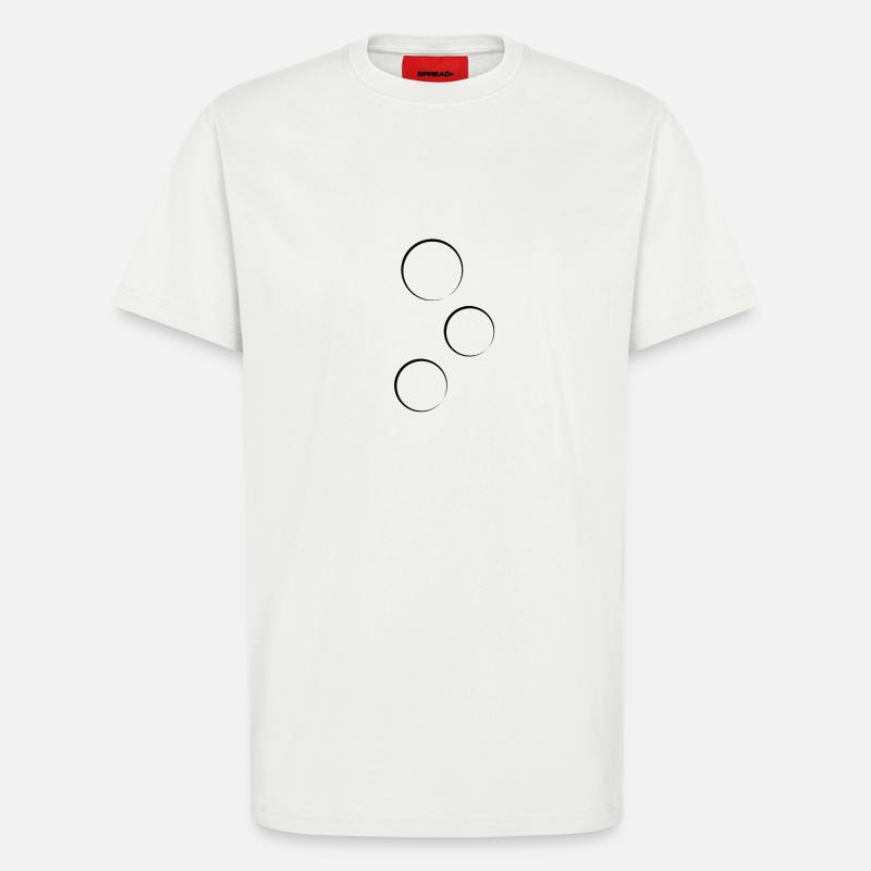 Circle Three Circles Shape Symbol - T-Shirt - made by SPREAD - OFF WHITE