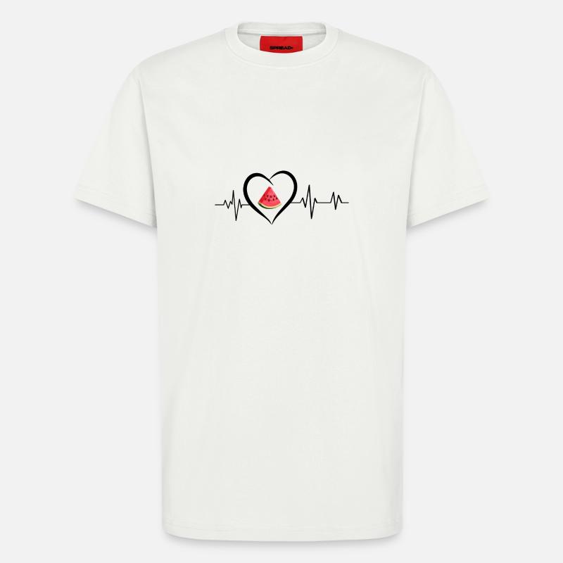 Herzschlag der Wassermelone - T-Shirt - made by SPREAD - OFF WHITE