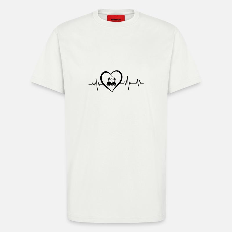 Herzschlag Tulear - T-Shirt - made by SPREAD - OFF WHITE