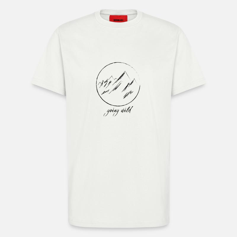 Berge - Going Wild - T-Shirt - made by SPREAD - OFF WHITE