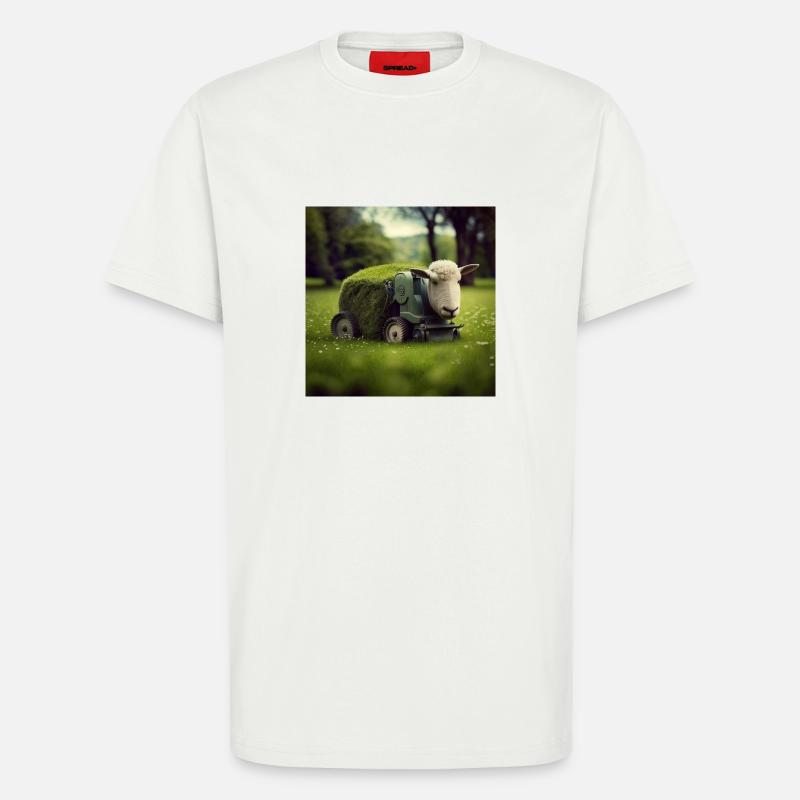 Spielerisches Mähen - T-Shirt - made by SPREAD - OFF WHITE