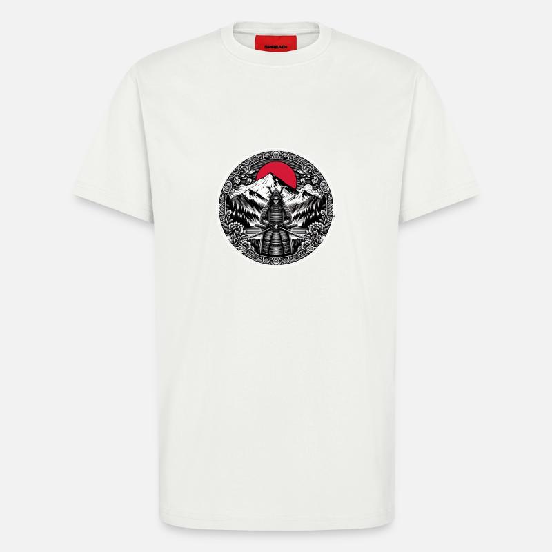 Japanischer Samurai-Krieger - T-Shirt - made by SPREAD - OFF WHITE